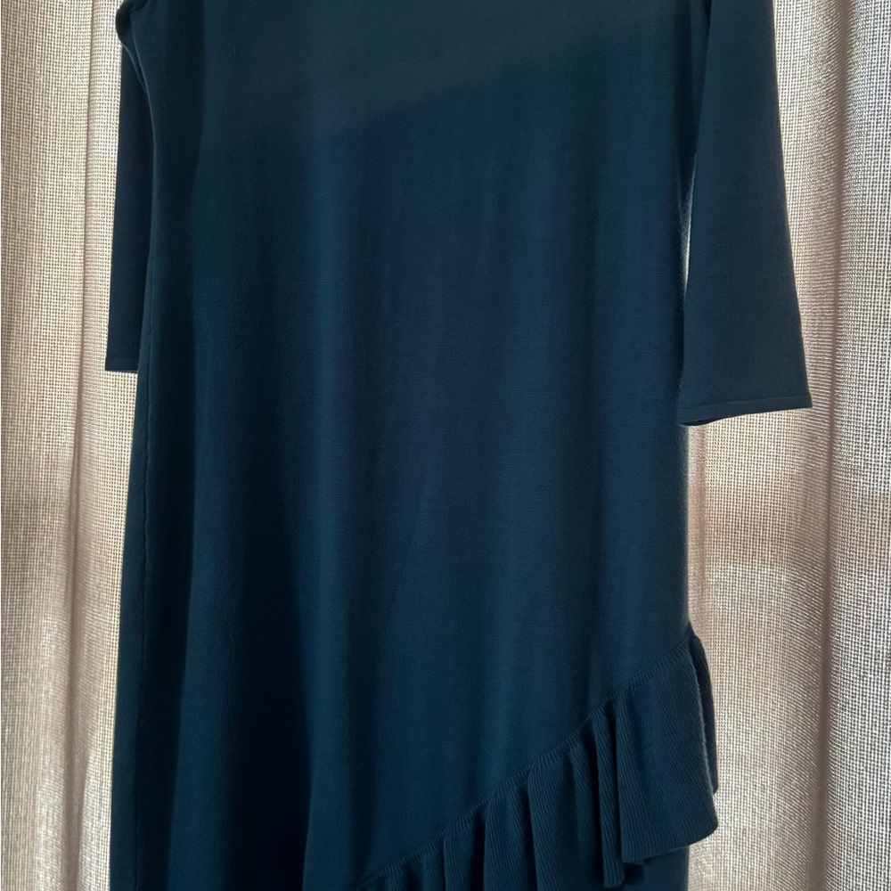 Calvin Klein Collection Asymmetrical Blue Dress